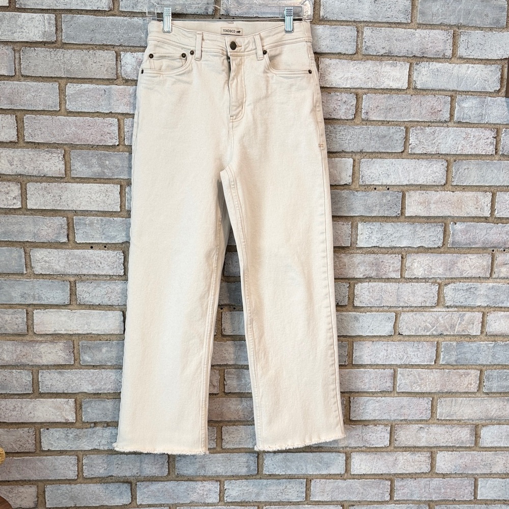 Toad&Co Women's Straight Leg Cream Jeans